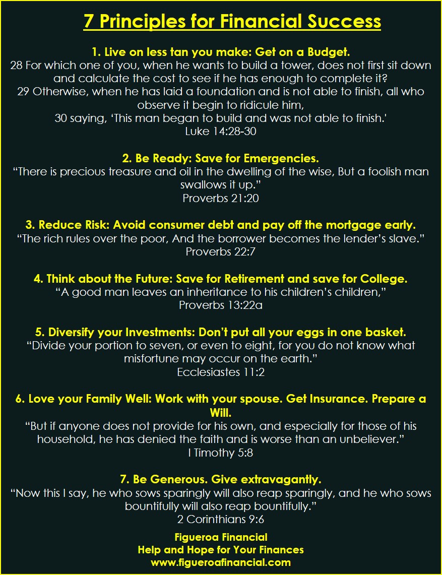 Principles for a successful retirement
